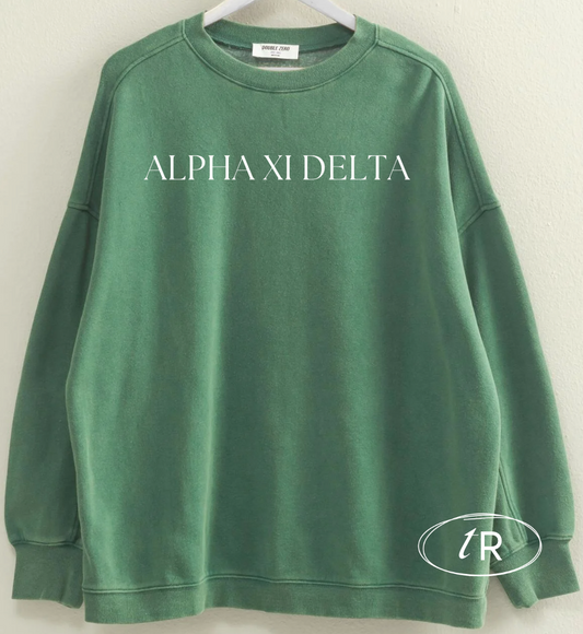 Alpha Xi Delta - Oversized Seaside Sweatshirt