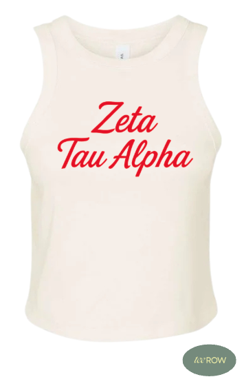 Sorority Tank Top - Ivory Coastal Design