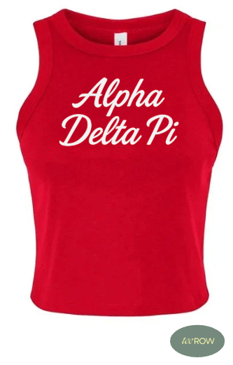 Sorority Tank Top - Red Coastal Design