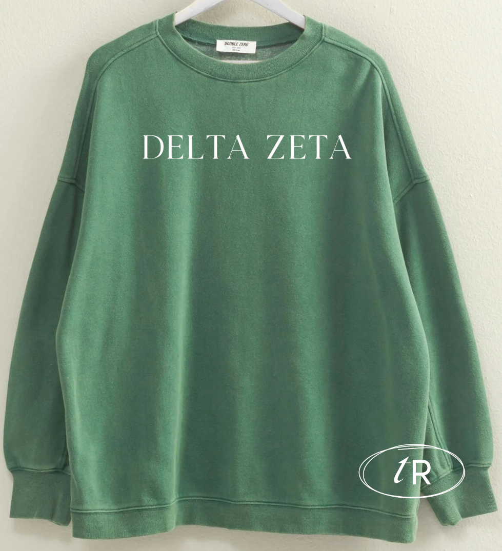 Delta Zeta - Oversized Seaside Sweatshirt