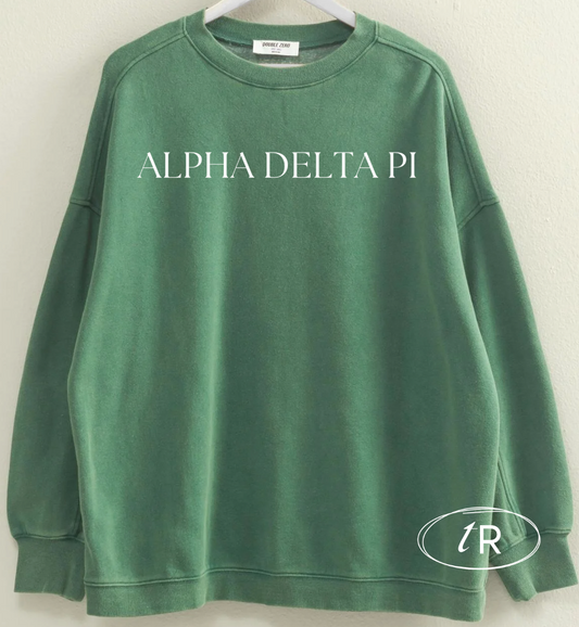 Alpha Delta Pi - Oversized Seaside Sweatshirt